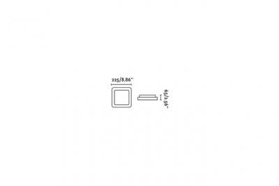 FARO INDOOR Faro Iris-1 - Petit Plafonnier Led Blanc, Gris
