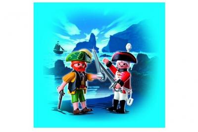 Playmobil 4127 : Playmobil Duo Pirate et soldat anglais
