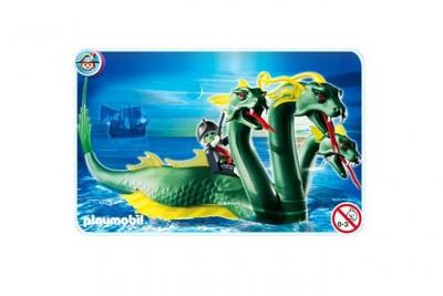 Playmobil 4805 Serpent de mer &agrave; 3 t&ecirc;tes et Pirate Fant&ocirc;me