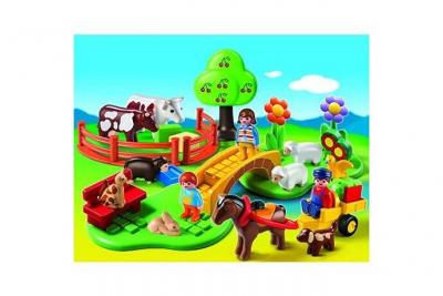 Playmobil 1.2.3 6770 coffret famille a la campagne