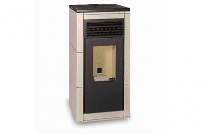 ESCALOR  Po&ecirc;le &agrave; granul&eacute;s ISABELLA 10kW blanc A+ Conforlux