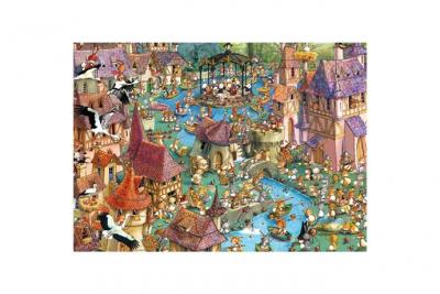 HEYE  - -29496 - Puzzle Classique - Bunnytown - Ruyer - 1000 Pi&egrave;ces
