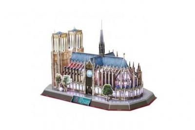 CUBIC FUN CubicFun- Cattedrale di Notre Dame de Paris Puzzle 3D, 5523216, Multicolore