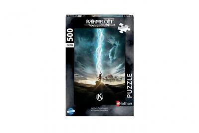 NATHAN Puzzle 500 Pi&egrave;ces  Arthur et Excalibur Kaamelott 