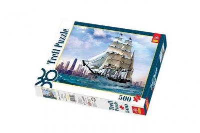 TREFL Puzzle 500 Pi&egrave;ces : 3 M&acirc;ts pr&egrave;s de Chicago,  