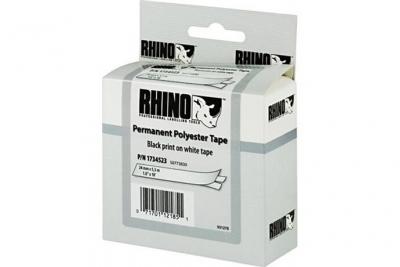 DYMO  1734523 Id1-24 Rhino Permanent Polyester 5.5 M Blanc,Noir