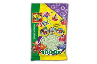 SES Creative perles de repassage Beedz 1000 pi&egrave;ces brillent dans le noir 