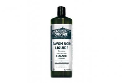 LA CORVETTE Savon noir liquide Amande &agrave; l'huile de lin - 1L - ECODETERGENT