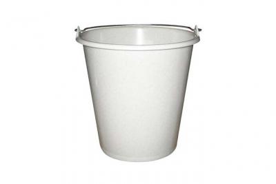 ALUMINIUM ET PLASTIQUE  seau 5l*gris mouchete *rivaton*s5