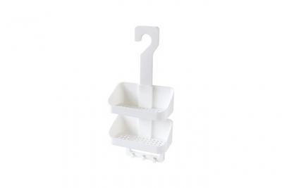 FIRST Serviteur de douche  - Polypropyl&egrave;ne - 22 x 12 x 47 cm - Blanc