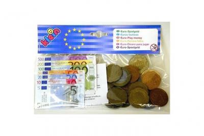 KLEIN Sachet de monnaie factice pi&egrave;ces et billets 9612