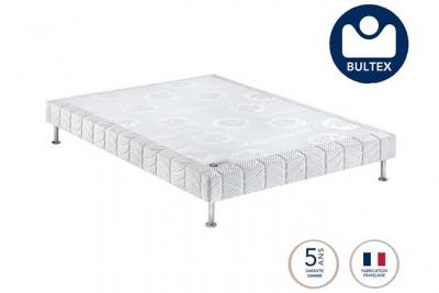 BULTEX  Sommier tapissier Confort medium 3 zones 140x200 - Gris