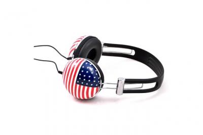 GENERIQUE SOUNDLAB A081B - Casque St&eacute;r&eacute;o Drapeau Etats-Unis 