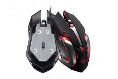  Souris Gamer Metal pour PC GIGABYTE Avec Fil USB LED Gaming Universelle Filaire Capteur Optique 6 Boutons 
