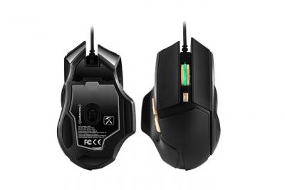YONIS Souris Gamer Pc Filaire USB 2.0 3800 Dpi Ordinateur Lumi&egrave;re LED 6 Boutons Noir -  