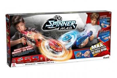  SPINNER MAD -BATTLE PACK 2 BLASTERS-Deux toupies de combat lumineuses