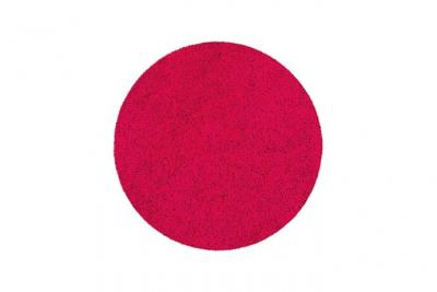 SPIRELLA  Tapis de bain Rond Microfibre HIGHLAND &oslash;60cm Rouge