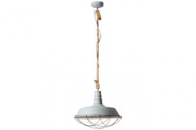 BRILLIANT  Rope 93614/70 Luminaire &agrave; suspendre LED E27 60 W gris b&eacute;ton