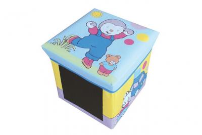 JEMINI Fun House T'choupi tabouret rangement ardoise pour enfant