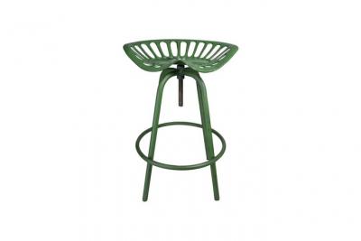 ESSCHERT DESIGN  - Tabouret avec assise de tracteur en m&eacute;tal Vert