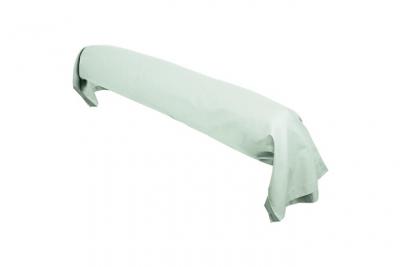 LINNEA Taie de traversin uni 230x43 cm coton alto vert fleur d'amandier