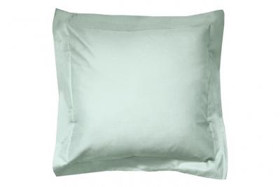 LINNEA Taie d'oreiller uni 100% coton alto 65x65 cm - Vert Fleur d'amandier