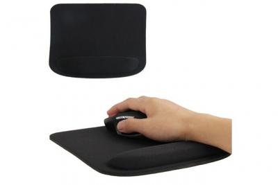 YONIS Tapis de souris ergonomique repose poignet ultra fin Noir