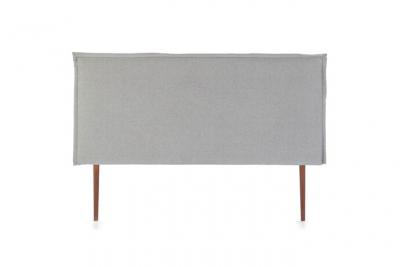 MARCKONFORT T&ecirc;te de lit berlin 150x100 cm, tissu grey, &eacute;paisseur totale de 8 cm