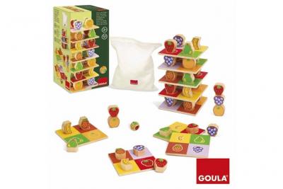 GOULA  Jeu-pi&egrave;ce 60 d'&eacute;quilibre de la tour de fruits
