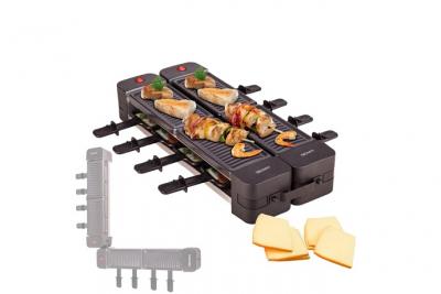 TRIOMPH  ETF2114 - Raclette - 1200 Watt - blanc et noir (pack de 2) 