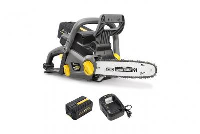 GT ELEC Tron&ccedil;onneuse sans fil &agrave; batterie, 40 V, guide 12 pouces,  + batterie 2 Ah + chargeur
