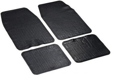  Set de 4 tapis de voiture universel Noir 
