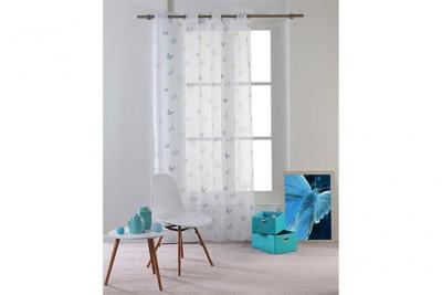 Rideau Voilage ""Hesperia"" 140x240cm Bleu
