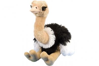 WILD REPUBLIC  autruche en peluche de 30 cm en peluche marron/noir