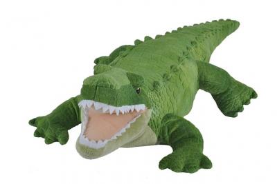 WILD REPUBLIC  crocodile en peluche junior 58 cm en peluche vert/rose