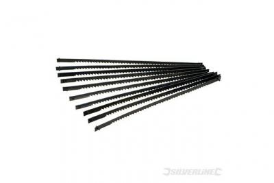 SILVERLINE  580485 10 lames pour scie &agrave; chantourner 130 mm 24 TPI