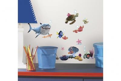 THE DECO FACTORY Stickers Repositionnables, le Monde de Nemo, Film d'Animation Disney