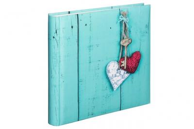 HAMA Album Jumbo""Rustico"" , 30x30 cm, 100 pages blanches, Love Key