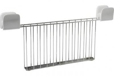 ALESSI A di  sg68rack w grille-pain en acier inoxydable et pc - blanc