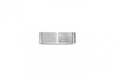  Applique murale Argent&eacute;e CLIP 2 ampoules Largeur 44 Cm