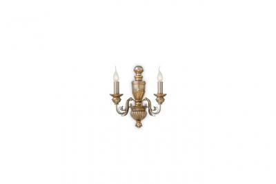 IDEAL LUX Applique murale Dor&eacute;e antique DORA 2 ampoules