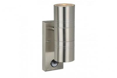 LUCIDE ARNE LED-Applique d'ext&eacute;rieur avec D&eacute;tecteur 2 lumi&egrave;res M&eacute;tal H22,5cm