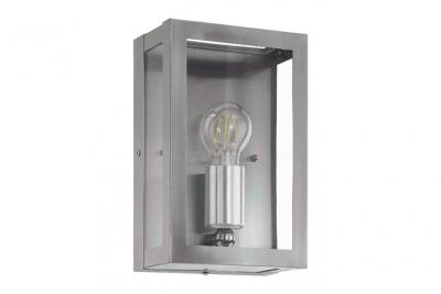 EGLO Applique ext&eacute;rieure rectangulaire alamonte h26 cm ip44 - inox