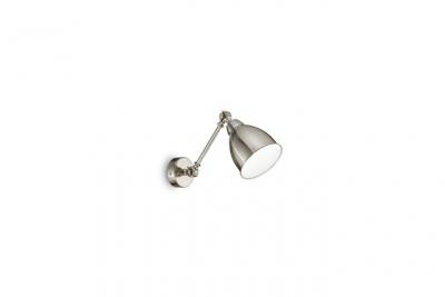 IDEAL LUX Applique newton ap1 couleur nickel 60w attacco e27 016399