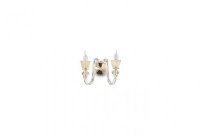 IDEAL LUX Applique murale Dor&eacute;e STRAUSS 2 ampoules