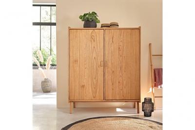 Armoire en mindi massif 180 cm FIFTIES