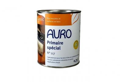 AURO  - Primaire Sp&eacute;cial pour bois 0.75L - N&deg;117