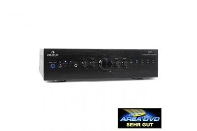 AV2-CD708 - Ampli HiFi stereo avec 5 entr&eacute;es RCA et &eacute;galiseur 3 bandes, 125 RMS - inox bross&eacute;