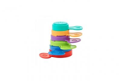 BADABULLE  Jouet de bain Fleur pour le bain et la plage, 6 pi&egrave;ces
