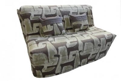NAD Banquette bz convertible axel &agrave; motifs taupe 160*200cm matelas confort bultex